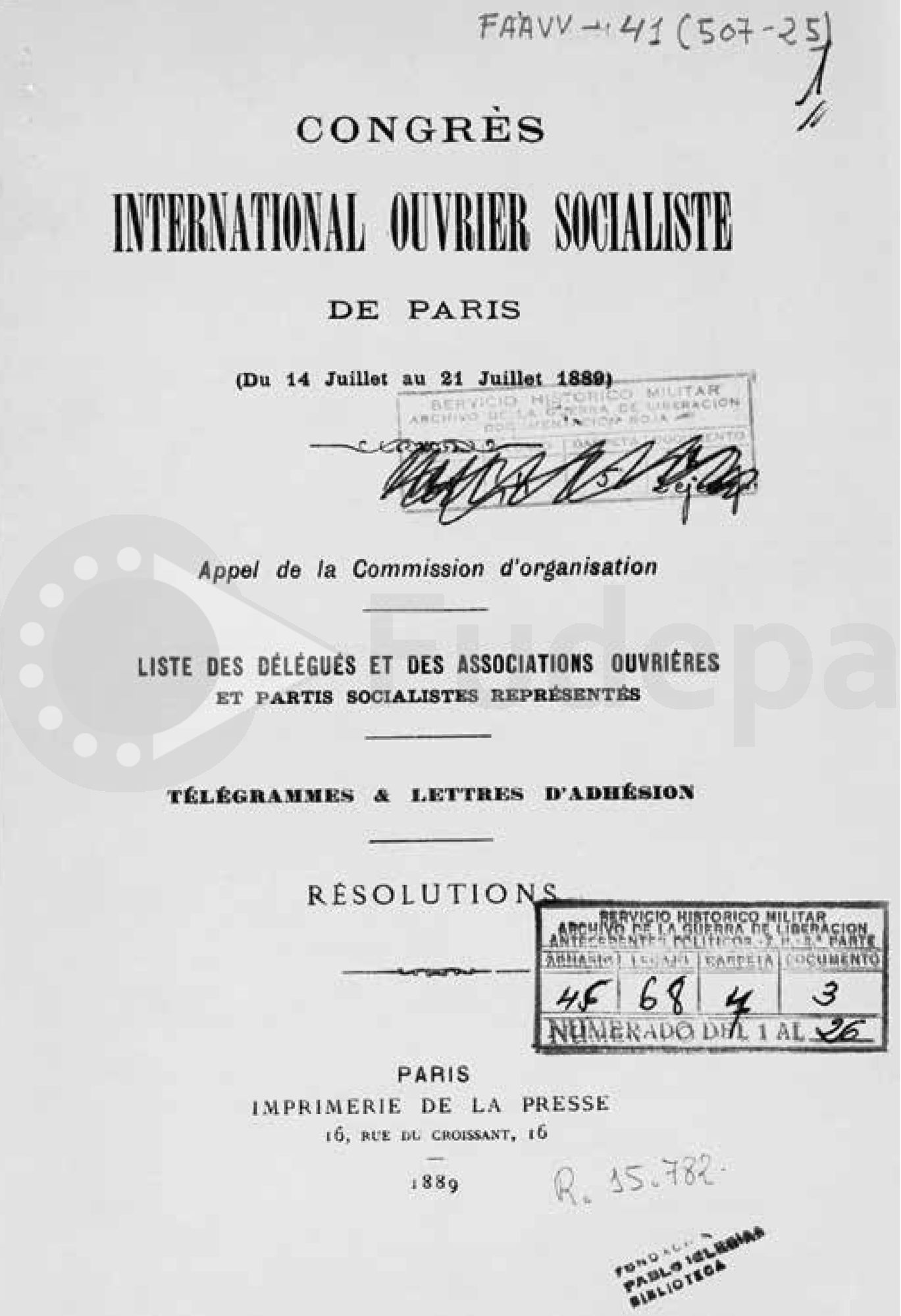 El Congreso Obrero Socialista, celebrado en París en 1889, acordaba la celebración de 1º de Mayo y en 1890 se celebraba en España la primera manifestación del 1 de Mayo
