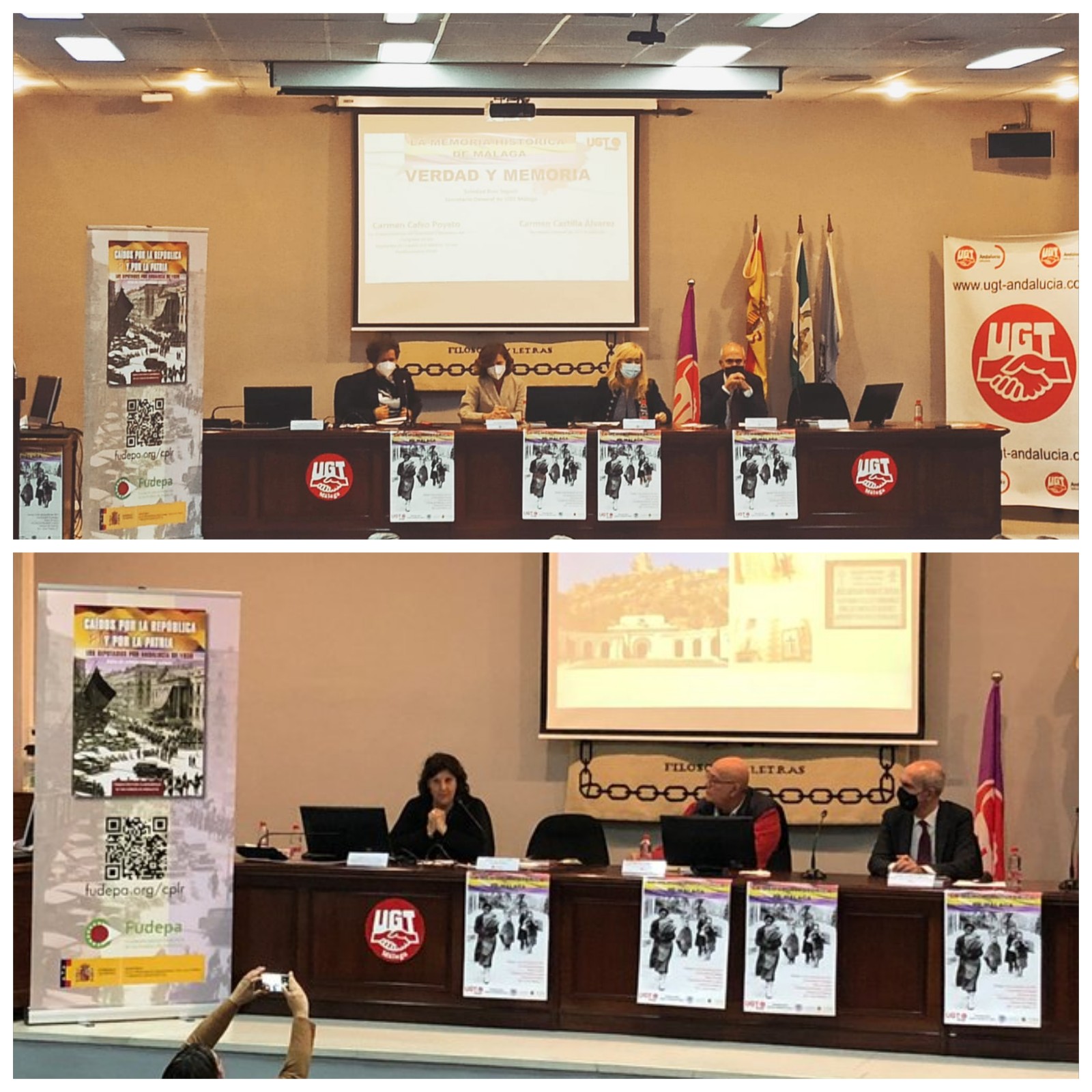 Fudepa participa en las jornadas sobre "La memoria Histórica de Málaga", organizadas por UGT Málaga